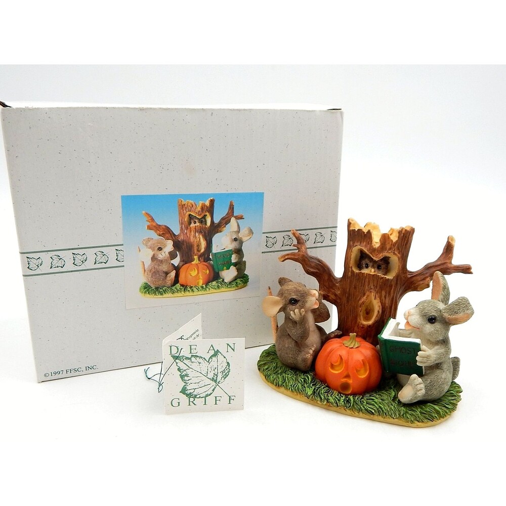 Charming Tails Ghost Stories Figurine Mouse Rabbit 85-703 Fitz & Floyd Figure